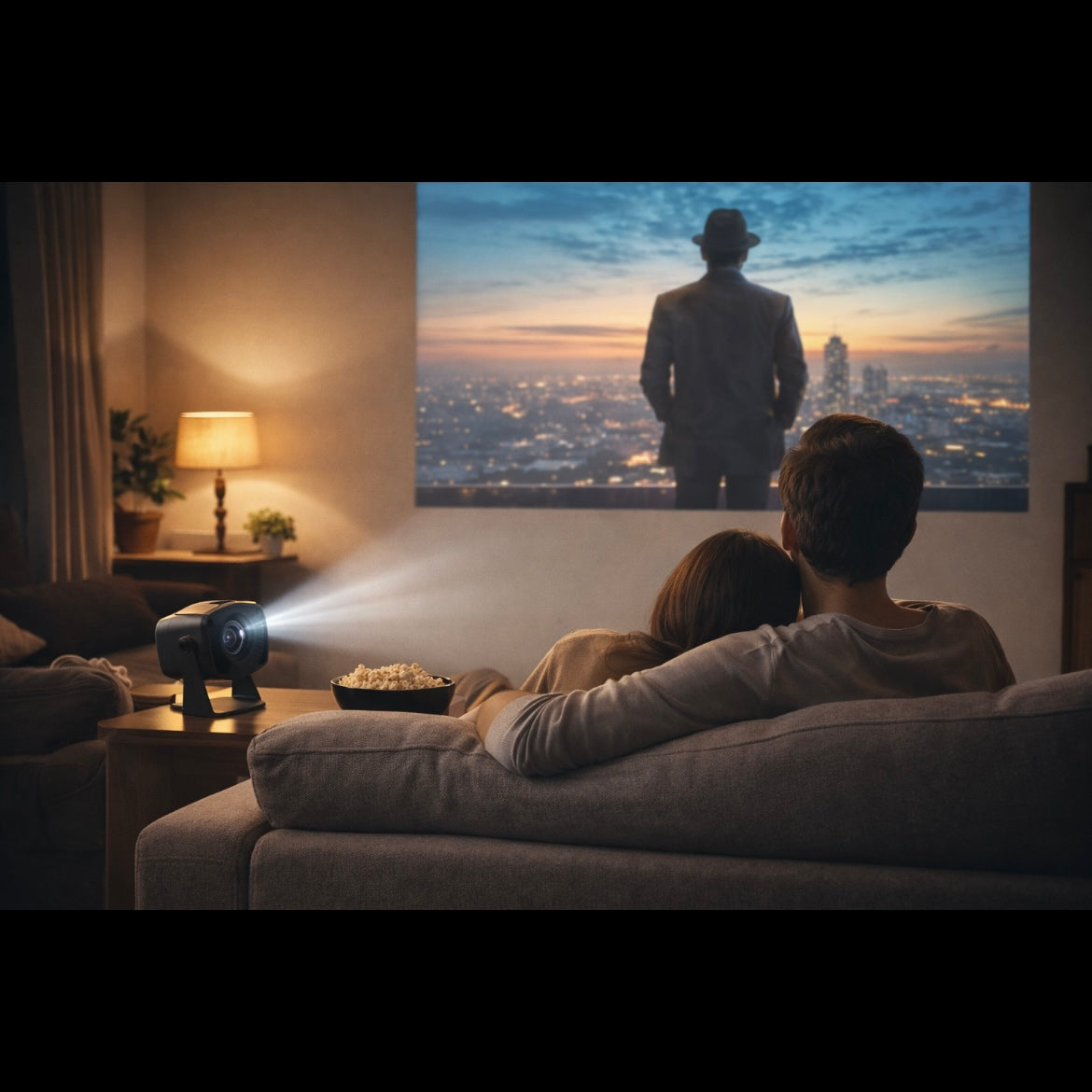 HY320 Mini Projector – Portable Home Cinema | 720P HD, WiFi 6 & Bluetooth